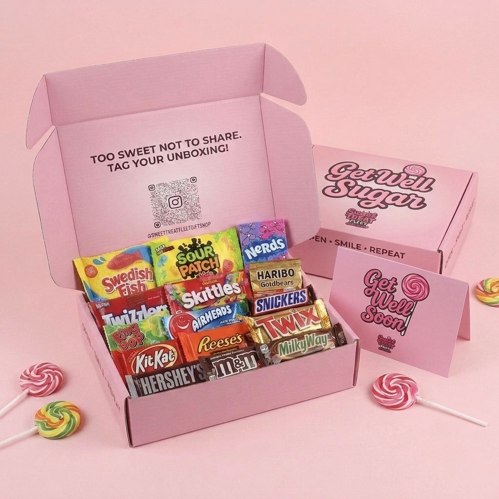 Get Well Candy & Chocolate Gift Boxes
