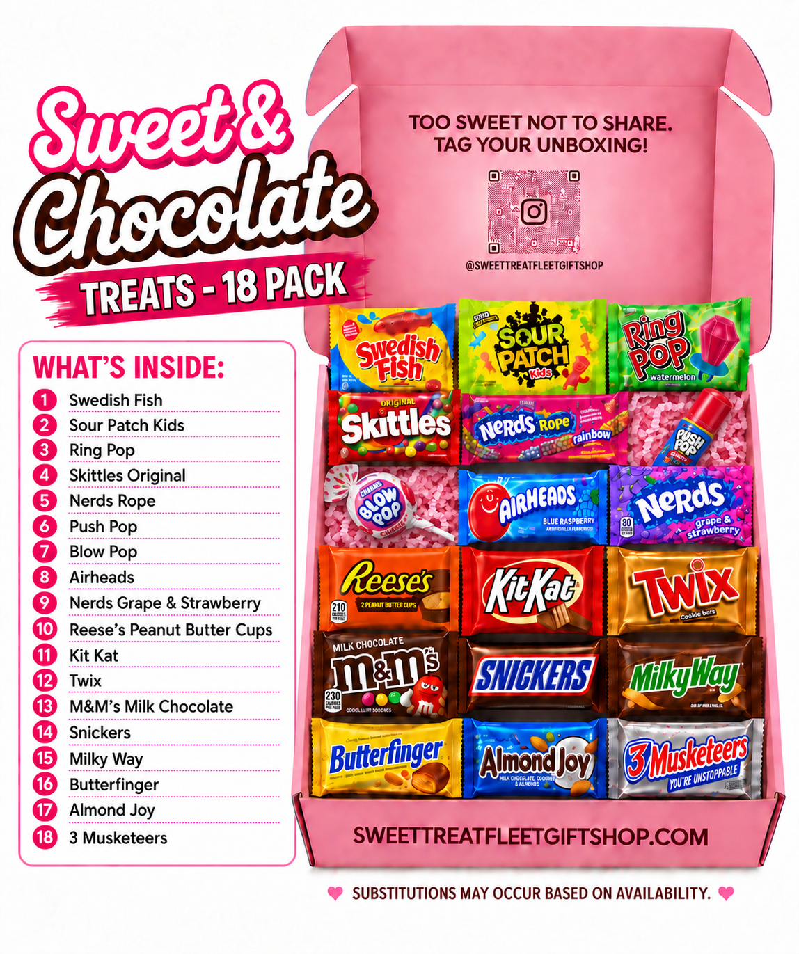 ULTIMATE BIRTHDAY SUGAR RUSH 18 PACK-SWEET & CHOCOLATE