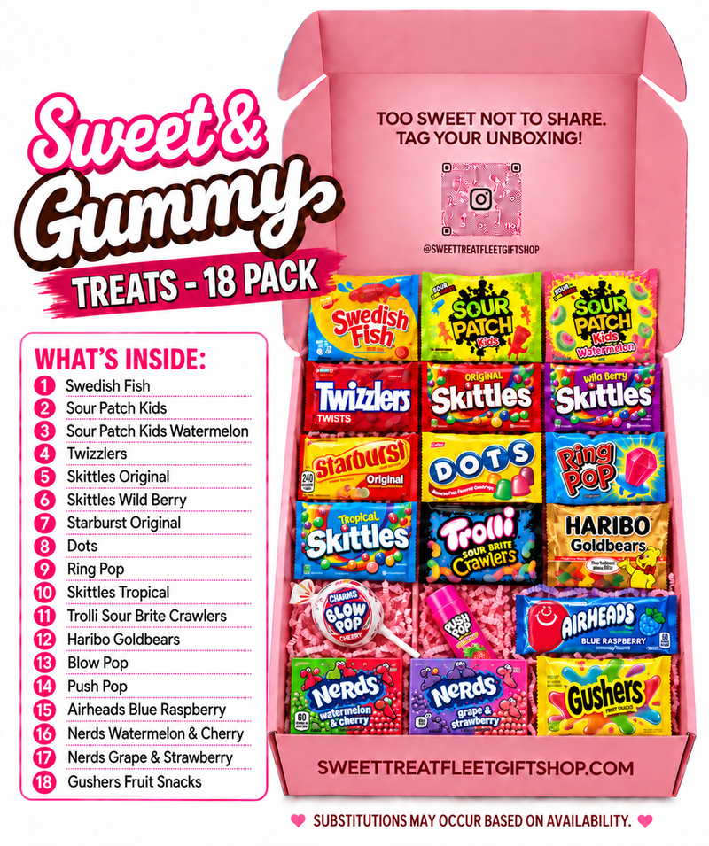 ULTIMATE BIRTHDAY SUGAR RUSH 18 PACK-SWEET & GUMMY